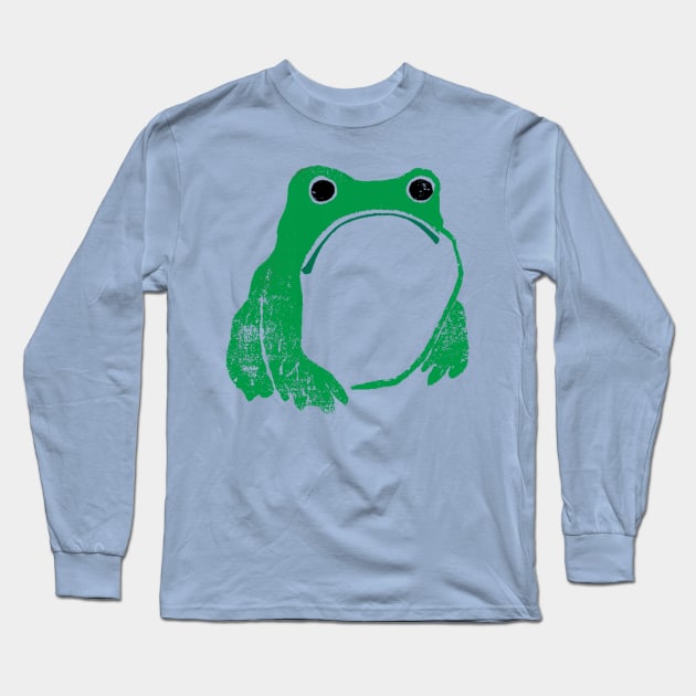 Frowny Frog Long Sleeve T-Shirt by SenecaReads